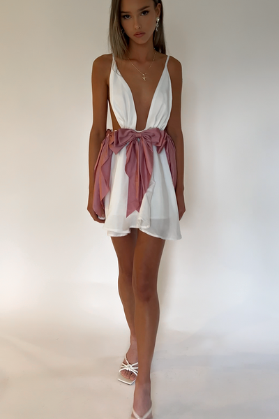 By Debra Girls Mini Pearl Satin Belt main image 1