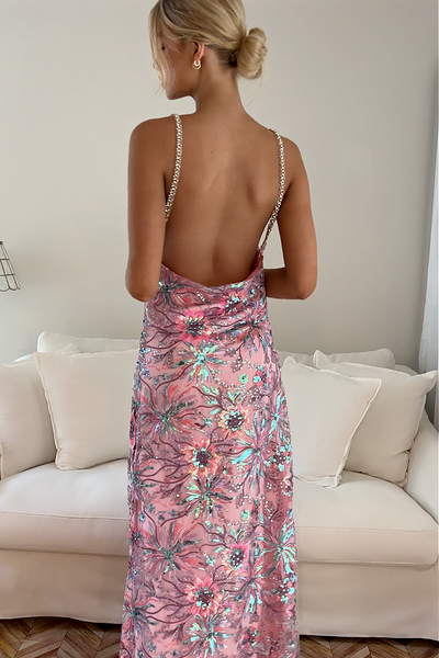 Sisters EMBELLISHED The PINK Label SILK GOWN - – PARIS & DREAMS