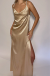 AMELIA GOWN - CHAMPAGNE SILK