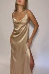 AMELIA GOWN - CHAMPAGNE SILK