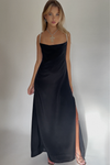 AMELIA GOWN - NIGHT NYMPH SILK (BLACK)