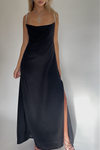 AMELIA GOWN - NIGHT NYMPH SILK (BLACK)