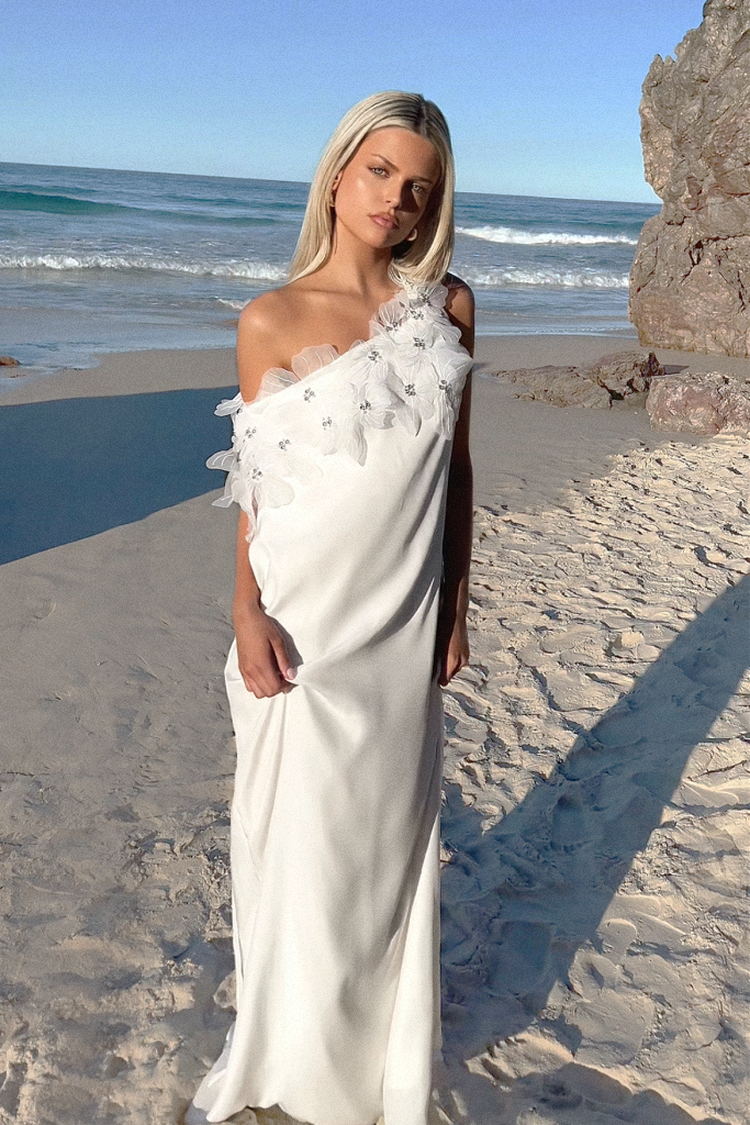 ASTERIA GOWN - PEARL SILK