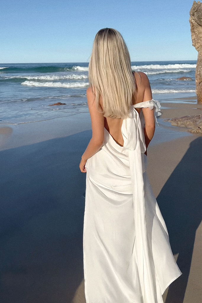 ASTERIA GOWN - PEARL SILK