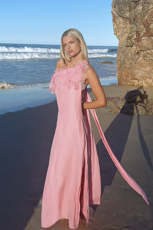 ASTERIA GOWN - PINK SILK
