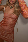 BAMBINO MINI DRESS - ORANGE GLIMMER