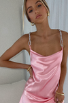 CHLOE MULTIWAY GOWN - PINK SILK