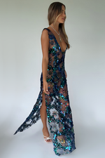 IVY GOWN - EMBELLISHED NAVY