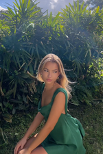 JULIETTE MINI - EMERALD SILK