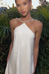 MARISSA MINI DRESS - PEARL SILK
