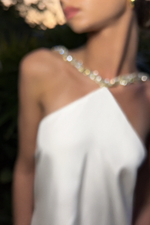MARISSA MINI DRESS - PEARL SILK