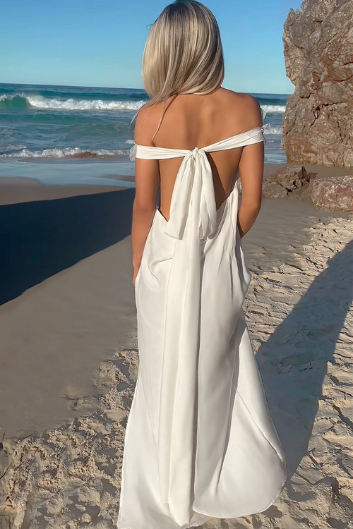 OLYMPIA GOWN - PEARL SILK