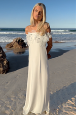 OLYMPIA GOWN - PEARL SILK