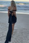 OLYMPIA MINI DRESS - NIGHT NYMPH SILK