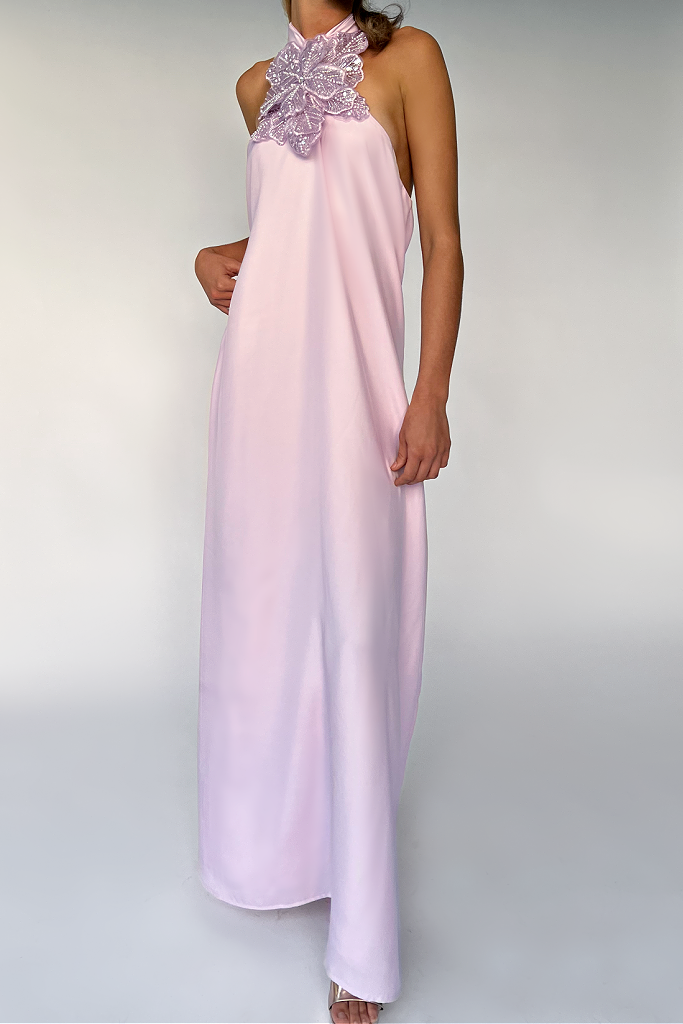 SIENNA GOWN - LILAC SILK