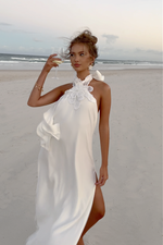 SIENNA GOWN - PEARL SILK