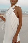 SIENNA GOWN - PEARL SILK