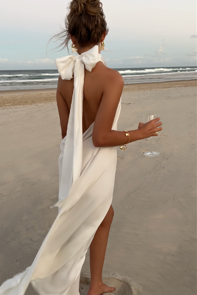sisters the label silk dress Sisters The Label - Teaser Mini Dress - High Sheen Gold Silk