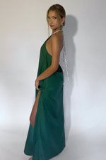 SKYLAR GOWN - EMERALD SILK