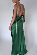 SOFIA GOWN - EMERALD SILK