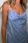 SOFIA MINI - EMBELLISHED VIENNA SKY SILK