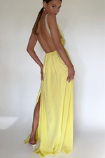 TAYLOR GOWN - LEMON SILK