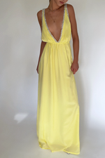 TAYLOR GOWN - LEMON SILK