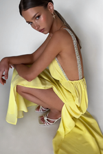 TAYLOR GOWN - LEMON SILK