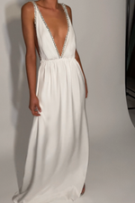 TAYLOR GOWN - PEARL SILK