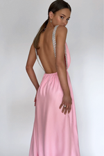 TAYLOR GOWN - PINK SILK