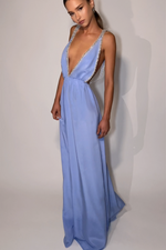 TAYLOR GOWN - VIENNA SKY SILK