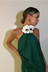 TIFFANY GOWN - EMERALD SILK