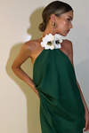 TIFFANY GOWN - EMERALD SILK