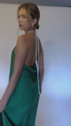 SKYLAR GOWN - EMERALD SILK