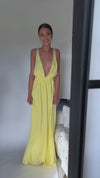 TAYLOR GOWN - LEMON SILK