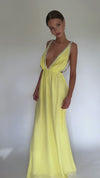 TAYLOR GOWN - LEMON SILK