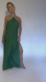 SKYLAR GOWN - EMERALD SILK