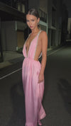 TAYLOR GOWN - PINK SILK