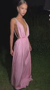 TAYLOR GOWN - PINK SILK