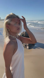 MARISSA GOWN - PEARL SILK