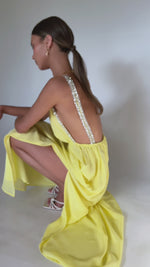 TAYLOR GOWN - LEMON SILK