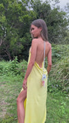 TIFFANY GOWN - LEMON SILK