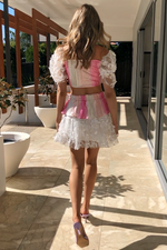 BAMBI SET - BON BON PINK & WHITE FLUTTER