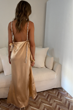 CHLOE MULTIWAY GOWN - CHAMPAGNE SILK