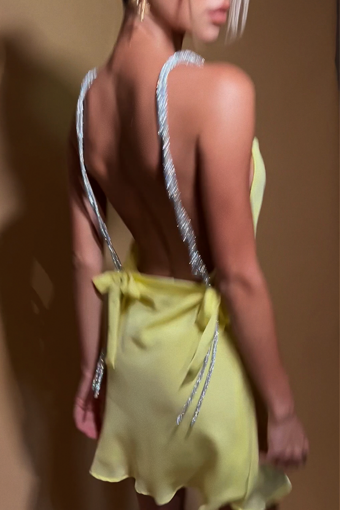 sisters the label gold dress Sister Golden Hair Dress ~ Sand – Golden Brown The Label main image 0