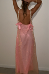 SOFIA GOWN - EMBELLISHED PINK SILK
