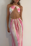 MULTIWAY VIVIENNE GOWN - BON BON PINK & WHITE
